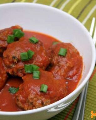 Мясные тефтели в томатном соусе