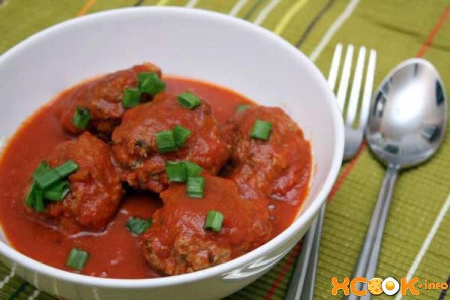 Рецепт мясных тефтелей в томатном соусе