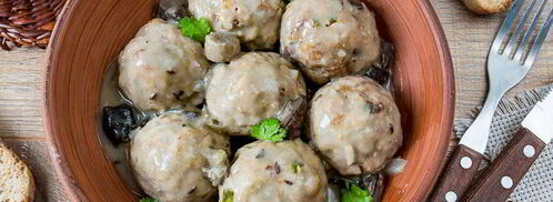 нежные тефтели в грибном соусе. Шаг 14