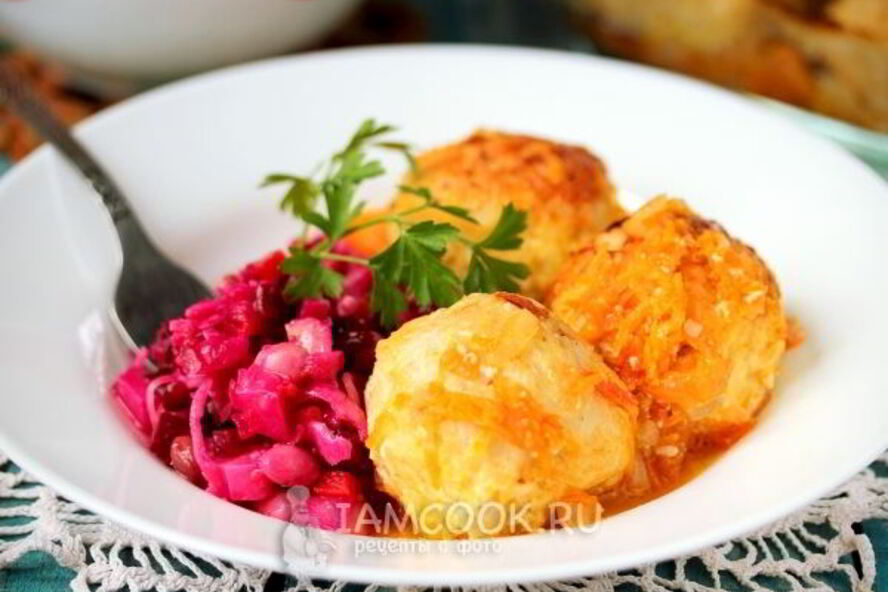 Рецепт тефтелей из куриного фарша с рисом в духовке