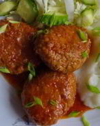 Тефтели из свинины с рисом