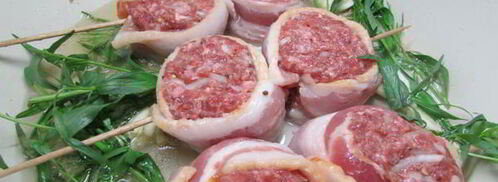 тефтели в беконе с начинкой из моцареллы. Шаг 6