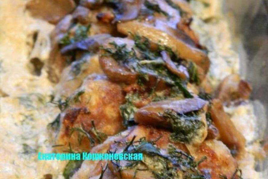 Рецепт тефтелей в сливочно-грибном соусе