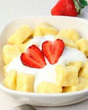 Ленивые вареники с кокосовой и овсяной мукой