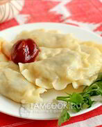 Постные вареники с картошкой и грибами