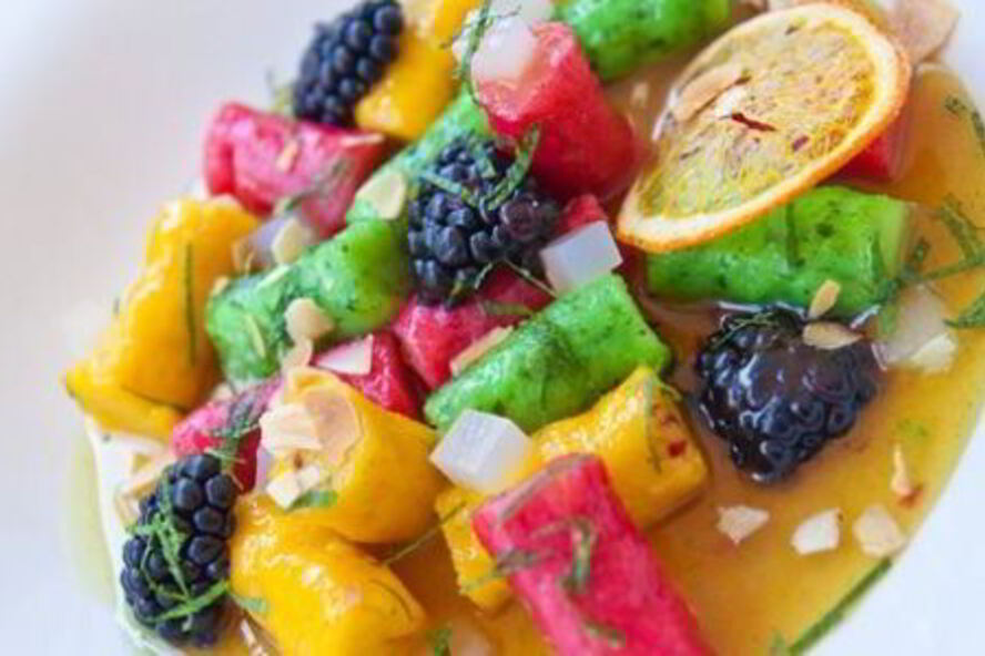 Рецепт разноцветных ленивых вареников