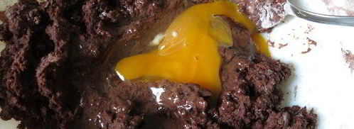 шоколадные вареники с ягодами. Шаг 4