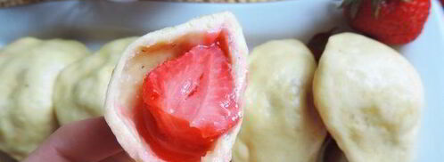 вареники с клубникой на пару. Шаг 9