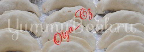 вареники с творогом, гречневой кашей и мятой. Шаг 2