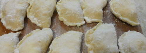 вареники с творогом и черникой. Шаг 7