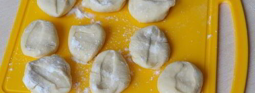 вареники с творогом и яичными желтками. Шаг 11