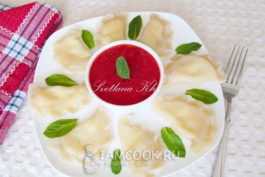Рецепт вареников с творогом на кефире