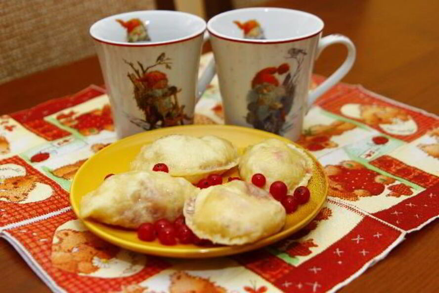 Рецепт вареников с ягодами на кефире