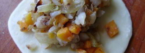 вкусные вареники с гречкой и овощами. Шаг 7