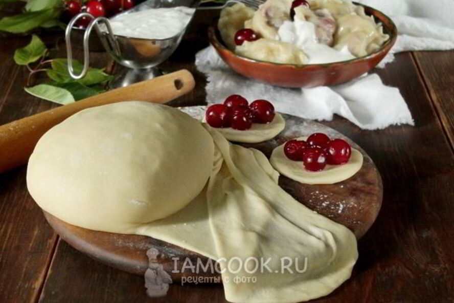 Рецепт заварного теста для вареников с вишней