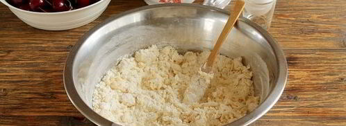 заварное тесто для вареников с вишней. Шаг 5