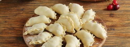 заварное тесто для вареников с вишней. Шаг 10