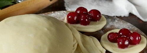 заварное тесто для вареников с вишней. Шаг 11