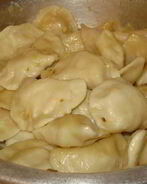 Заварные вареники с картошкой