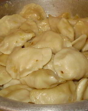 Заварные вареники с картошкой