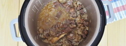 домашнее жаркое на пиве с тыквой в мультиварке. Шаг 9