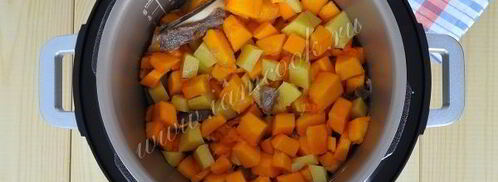 домашнее жаркое на пиве с тыквой в мультиварке. Шаг 10