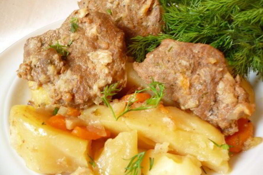 Рецепт пьяноежаркого из говядины запеченное в горшочке