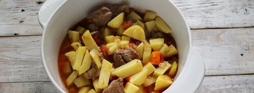 жаркое из баранины с картошкой в кастрюле. Шаг 6