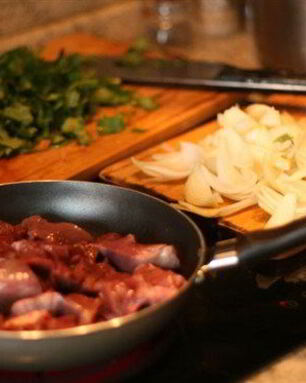 Жаркое из бараньего сердца