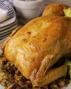 Жаркое из фаршированной курицы