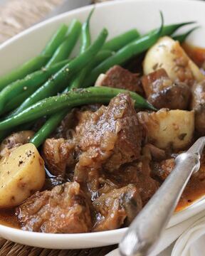 Жаркое из свинины с грибами