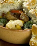 Жаркое с ароматной крышечкой