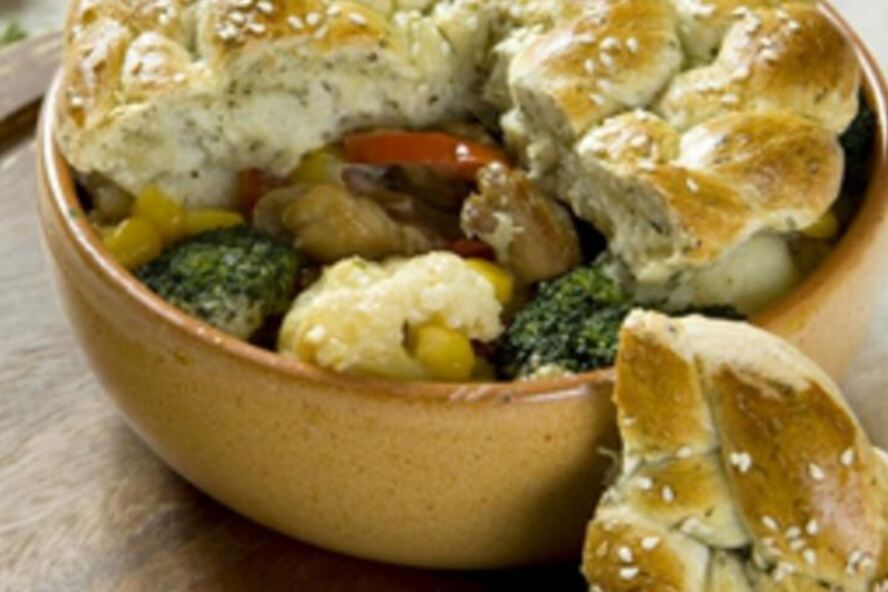 Рецепт жаркого с ароматной крышечкой