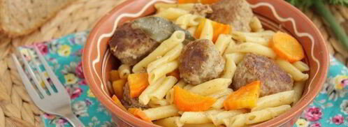 жаркое с фрикадельками и макаронами. Шаг 6