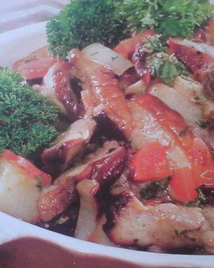 Жаркое с грибами и овощами