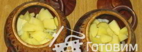 жаркое с грибами в горшочках. Шаг 3