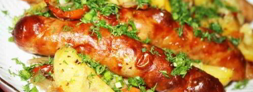 жаркое с колбасками в духовке. Шаг 7