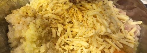 курино-картофельные зразы с начинкой. Шаг 2