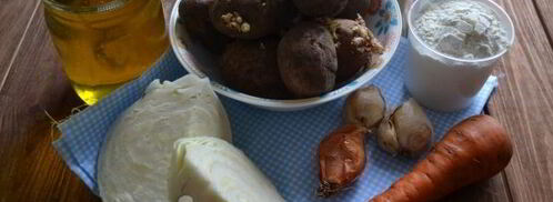 постные картофельные зразы с капустой. Шаг 2