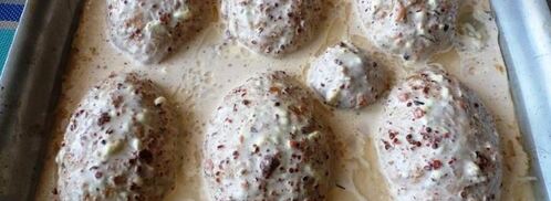 зразы из кеты с начинкой из капусты и вешенок. Шаг 4