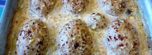 зразы из кеты с начинкой из капусты и вешенок. Шаг 5