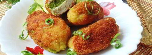 зразы из рыбы с зеленым горошком. Шаг 12