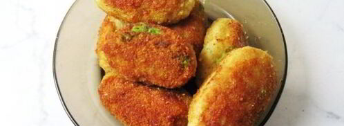 зразы из рыбы с зеленым горошком. Шаг 11