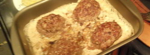 зразы с лесными грибами под соусом. Шаг 6