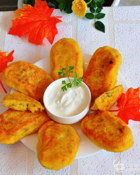 Зразы тыквенно-картофельные с грибами