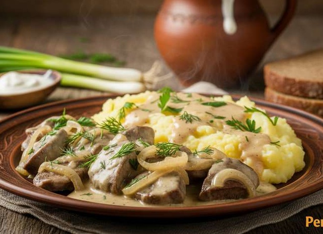 Печень из советской столовой за 30 минут-рецепт нежной Куриной печени