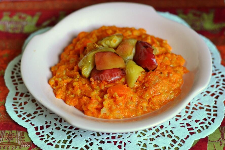 Рецепт ароматной тыквенной каши с рисом