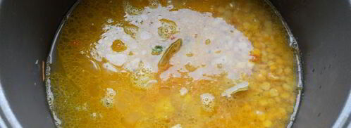 гороховая каша со свининой в мультиварке. Шаг 5