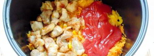 гречка по-купечески в мультиварке со свининой. Шаг 13