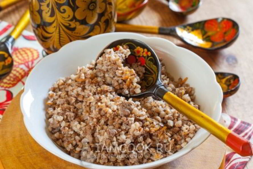 Рецепт гречки с фаршем на сковороде